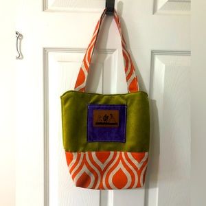 Handmade zip top Purse